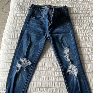 American Eagle Super Stretch Ripped Jeans
